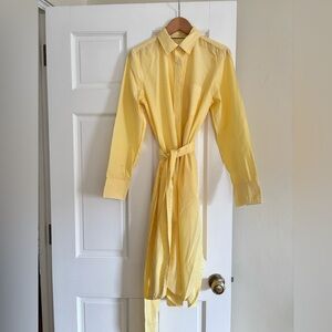 J. Crew Yellow Striped Dress